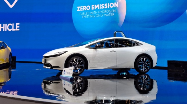 Toyota Pamerkan Jajaran Produk Elektrifikasi Terbaru di GIIAS 2024. (Foto: Suara.com/Manuel Jeghesta)