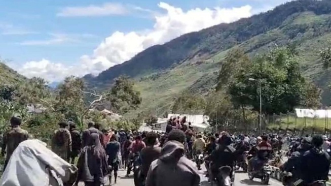 Aparat Gabungan Masih Terus Berjaga Pasca Kerusuhan di Puncak Jaya Papua