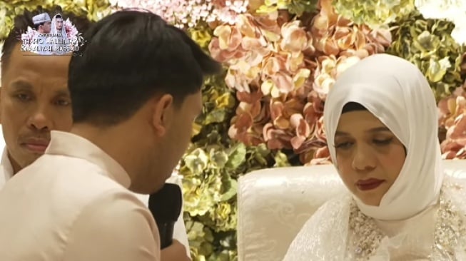 Momen Haru di Pengajian Aaliyah dan Thariq (YouTube/Thariq Halilintar)