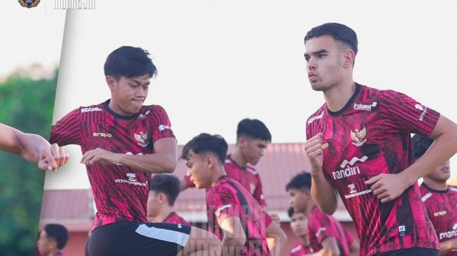 Latihan Timnas Indonesia U-19 untuk Piala AFF U-19 2024 (@Timnas.Indonesia)