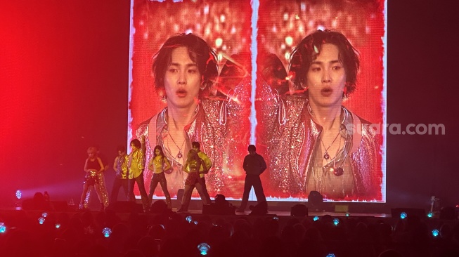 Key SHINee sukses menggelar konser solo perdananya di The Kasablanka Hall, Jakarta Selatan pada Sabtu (20/7/2024). [Suara.com/Sumarni]