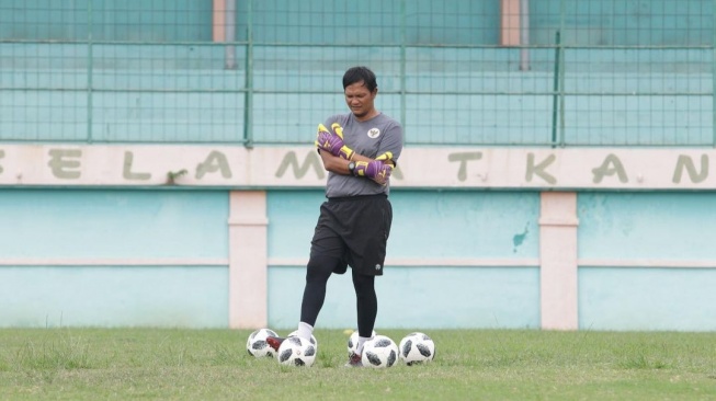 Kiper legendaris Timnas Indonesia, Kurnia Sandy. [Dok. Instagram/@ksandy01]