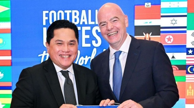 Erick Thohir Bertemu Presiden FIFA, Netizen Endus Sinyal Positif bagi Timnas Indonesia