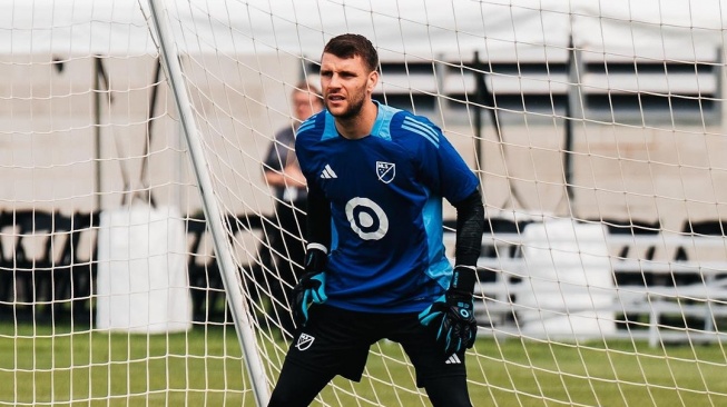 Kiper Indonesia, Maarten Paes berlatih bersama skuad MLS All-Star 2024. [Dok. Instagram/@maartenpaes]