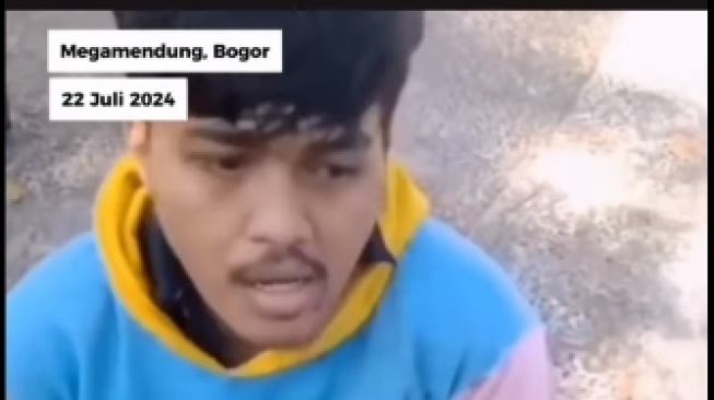 Tampang pemuda di Bogor tega tusuk kekasihnya dengan menggunakan pisau cutter. (tangkapan layar/ist)