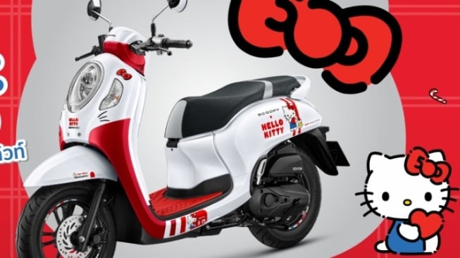 Honda Scoopy livery Hello Kitty (Honda Thailand)