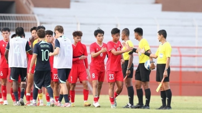 Timnas Vietnam U-19 tersingkir dari fase grup Piala AFF U-19 2024. [Dok. VFF/TheThao247]