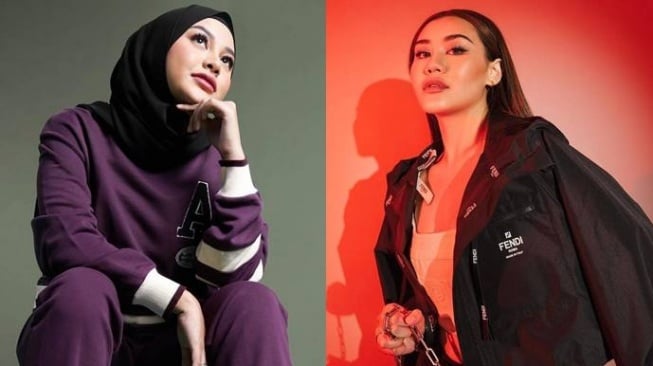 Adu Gaya Aurel Hermansyah vs Aaliyah Massaid [Instagram/@aurelie.hermansyah/@aaliyah.massaid]