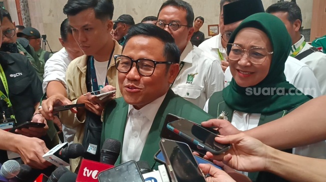 Ketua Umum Partai Kebangkitan Bangsa (PKB) Muhaimin Iskandar atau Cak Imin. (Suara.com/Dea)