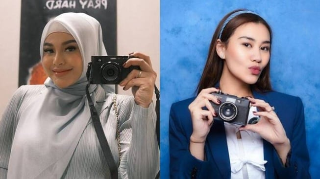 Adu Gaya Aurel Hermansyah vs Aaliyah Massaid [Instagram/@aurelie.hermansyah/@aaliyah.massaid]