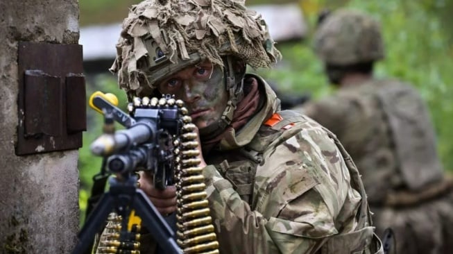 Foto seorang tentara Inggris (Dok.GettyImage)