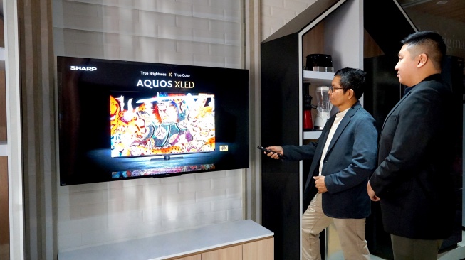 Sharp meluncurkan AQUOS XLED. [Sharp Electronics Indonesia]