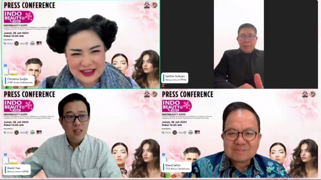 Industri Komestik Kian Menjanjikan, Krista Exhibiton Gelar Indobeauty Expo 2024