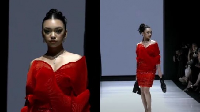 Naura Ayu Buka Suara Usai Videonya Jatuh Saat Catwalk di JF3 Viral