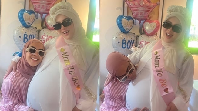 Momen Kejutan Baby Shower Syahrini (Instagram/@princessyahrini)