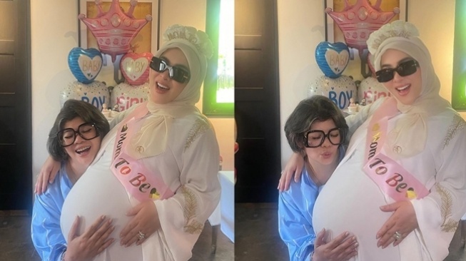 Momen Kejutan Baby Shower Syahrini (Instagram/@princessyahrini)