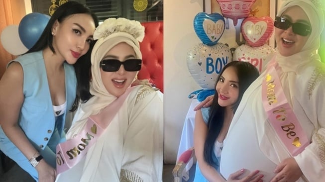 Momen Kejutan Baby Shower Syahrini (Instagram/@princessyahrini)