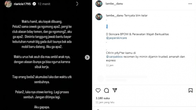 Ria Ricis bongkar aib Teuku Ryan [Instagram/@lambe__danu]