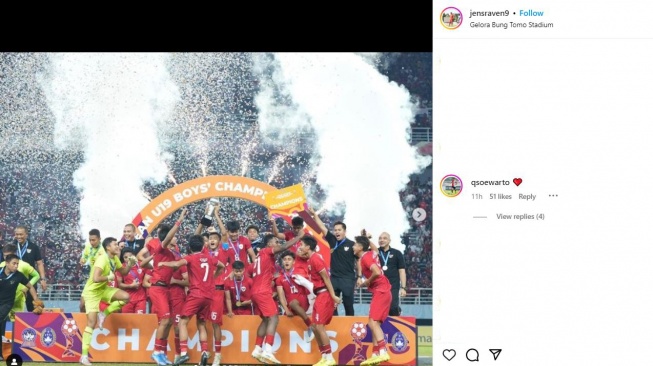 Quenay Soewarto komentari keberhasilan Jens Raven. (Instagram/@jensraven9)