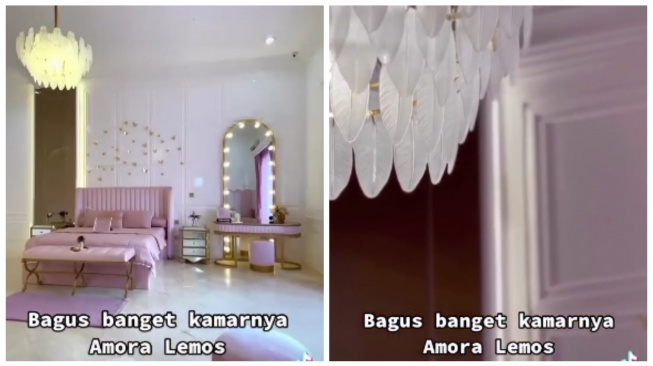 Penampakan kamar Amora Lemos: penuh lampu cantik. (Instagram/@krisdayanti_news)