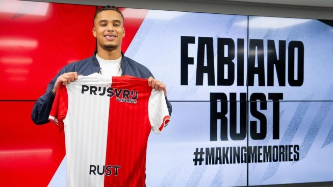 Striker Feyenoord Fabiano Francisco Rust Dirayu untuk Bela Timnas Indonesia