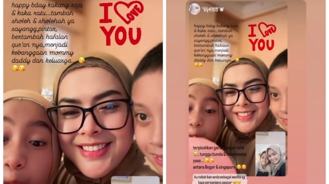 Lala Nurlela absen dampingi Syahrini lahiran di Singapura (Instagram/@syh55)