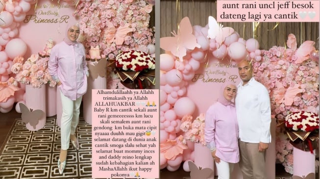 Postingan Aisyahrani Mengenai Kelahiran Anak Syahrini (Instagram)