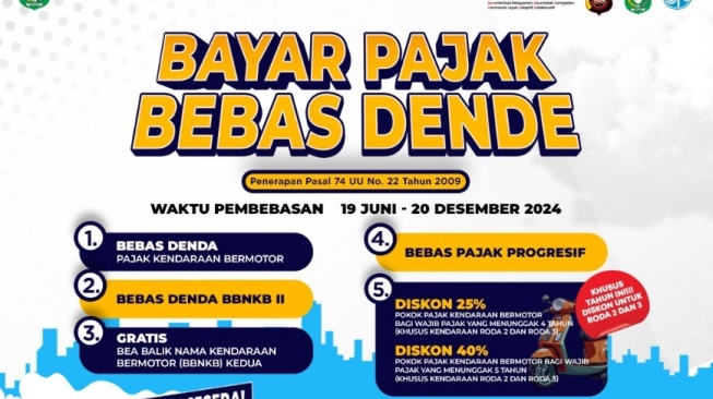 Pemprov Kalbar Kembali Gelar Program Bebas Denda Pajak Kendaraan Bermotor, Simak Tanggalnya