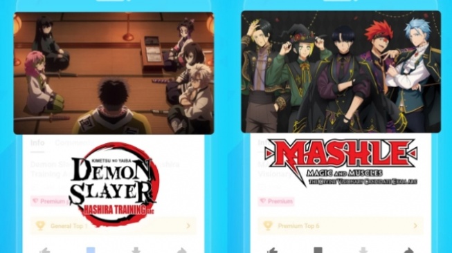 Aplikasi streaming anime - Bstation. [Google Play Store]