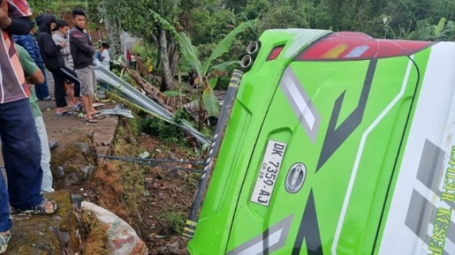 Truk Batu Bara Terjun ke Jurang 60 Meter di Sitinjau Lauik, 3 Orang Luka-Luka