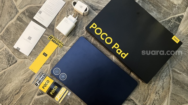 Review Poco Pad. [Suara.com/Dicky Prastya]