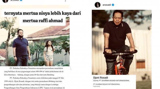 Rumor mertua Nisya Ahmad adalah pengusaha tajir. (TikTok/p0ppy_eyes)