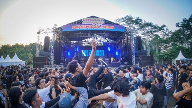 Keseruan Crowd penonton di Cherrypop 2023.[istimewa]