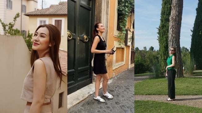 Style Aaliyah Massaid saat honeymoon di Italia [Instagram/@aaliyah.massaid]