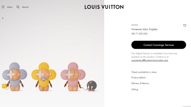 Harga pajangan kayu kamar anak Syahrini. (id.louisvuitton.com)