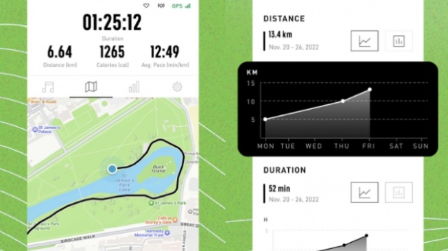 Aplikasi Joging - Adidas Running. [Google Play Store]