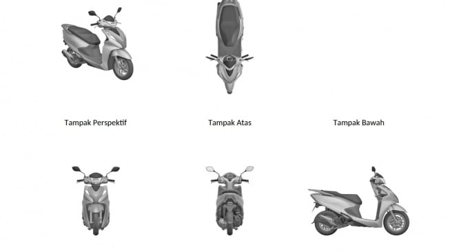 Desain paten motor matic Honda (dgip.go.id)