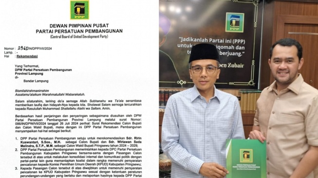 Didukung 2 Partai Politik, Ririn Kuswantari-Wiriawan Sada Penuhi Syarat di Pilkada Pringsewu