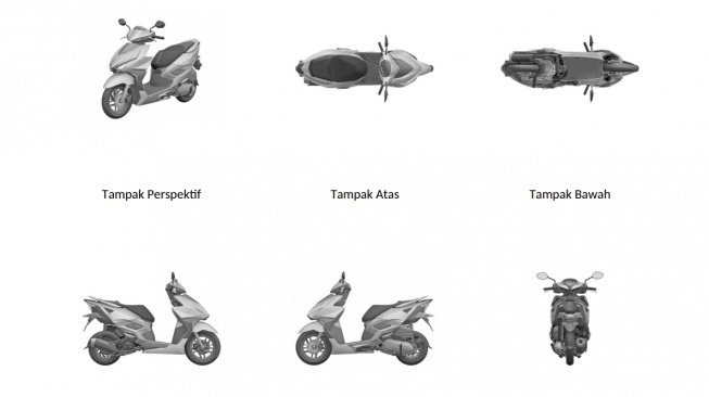 Desain paten motor matic Honda (dgip.go.id)