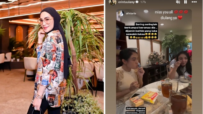 Rien Wartia posting momen lawas bersama sahabat (Instagram)