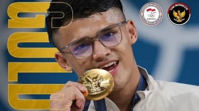 Menangkan Medali Emas dan Pecahkan Rekor Olimpiade, Rizki Juniansyah: Mimpi yang Jadi Nyata