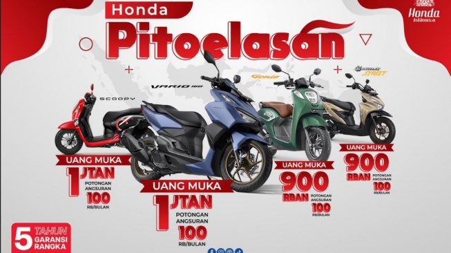 Promo motor Honda dalam rangka memperingati HUT Kemerdekaan RI (Dok.Asmo)