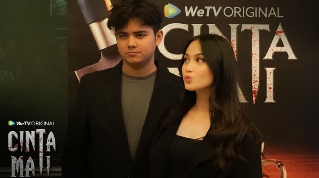 Aliando dan Aisyah Aqilah di konferensi pers series Cinta Mati (Instagram/@wetvindonesia)