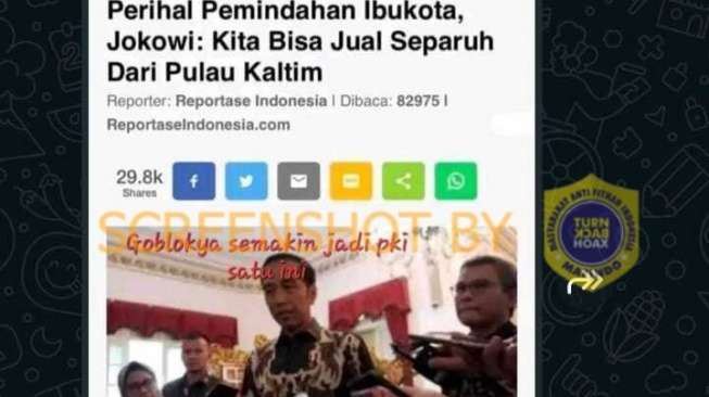 Cek Fakta: Jokowi Akan Jual Separuh Kaltim untuk Pemindahan Ibu Kota ke IKN, Benarkah?