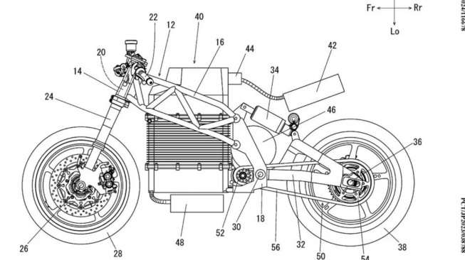 Gambar paten motor listrik Yamaha (Rideapart)