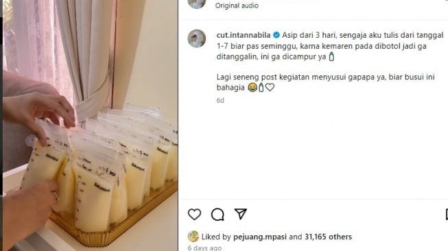 Unggahan Cut Intan Nabila (Instagram)