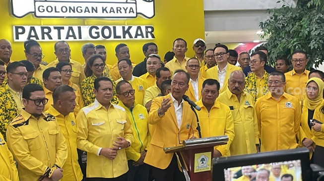 Plt Ketua Umum Partai Golkar Agus Gumiwang Kartasasmita.(Suara.com/Novian)