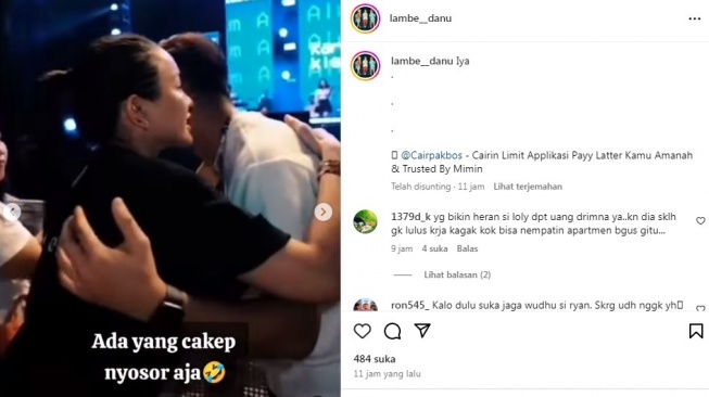 Momen Nikita Mirzani cipika cipiki dengan Teuku Ryan [Instagram/@lambe__danu]