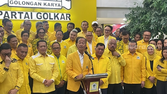 Plt Ketua Umum Partai Golkar Agus Gumiwang Kartasasmita.(Suara.com/Novian)