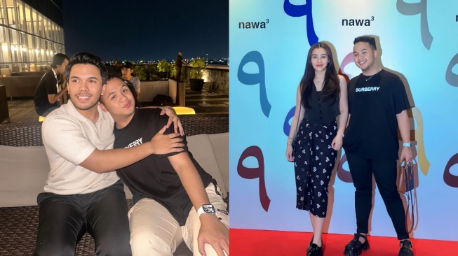 Kebersamaan Fachrul Hadid dengan Thariq Halilintar dan Aaliyah Massaid. [Instagram]